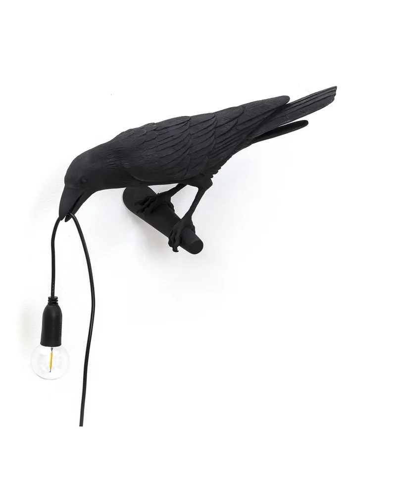 Seletti Wandleuchte mit Stromkabel Animaux - Schwarz - Harz - Designer Marcantonio 