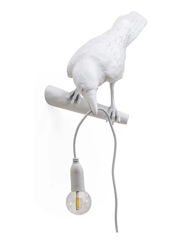 Seletti Wandleuchte mit Stromkabel Animaux - Schwarz - Harz - Designer Marcantonio 