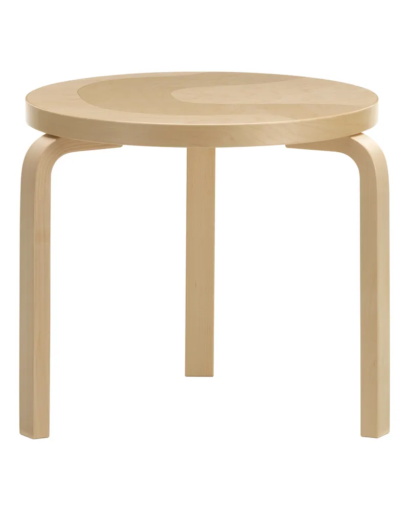 Artek Couchtisch Artek + Marimekko - Holz natur - Birkenfurnier - Designer Maija Isola 