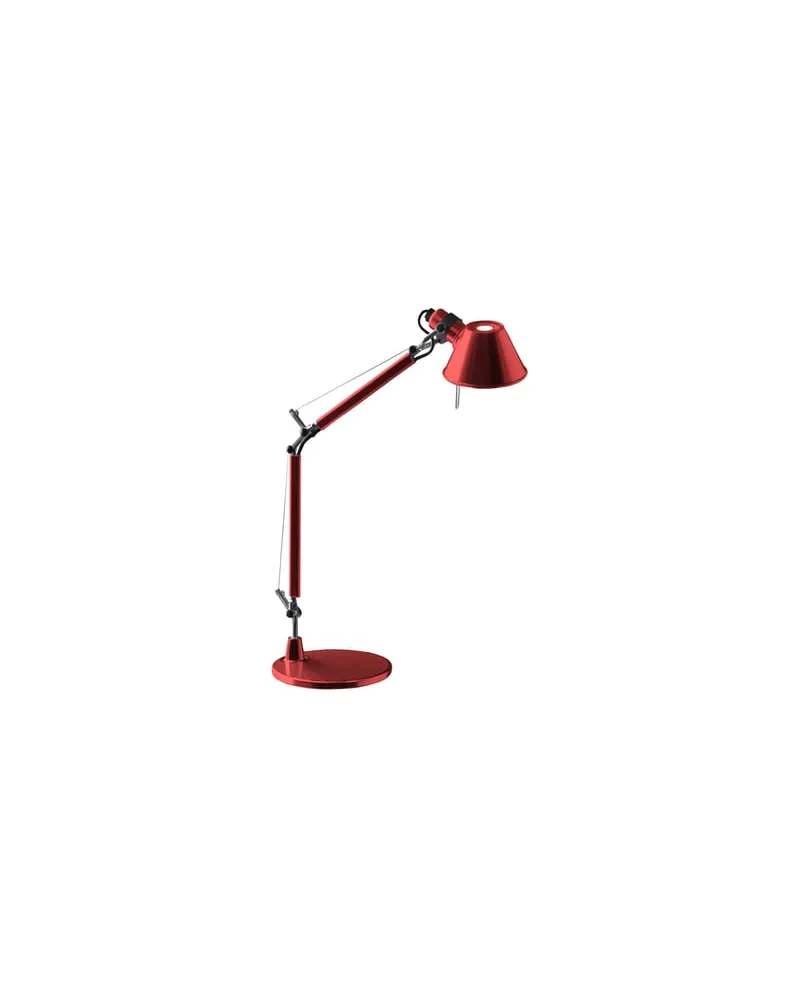 Artemide Tischleuchte Tolomeo - Rot - bemaltes Aluminium - Designer Michele de Lucchi 