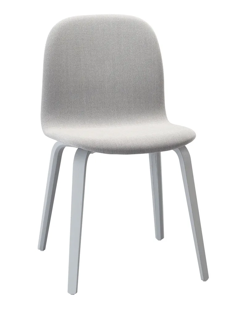 Muuto Gepolsterter Stuhl Visu - Grau - Kvadrat-Gewebe - Designer Mika Tolvanen 