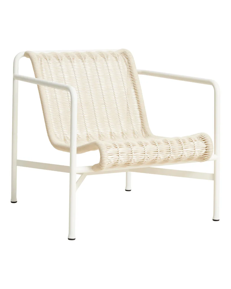Hay Lounge Sessel Palissade Cord - Weiß - Seil aus recyceltem Polyestergewebe - Designer Ronan & Erwan Bouroullec 
