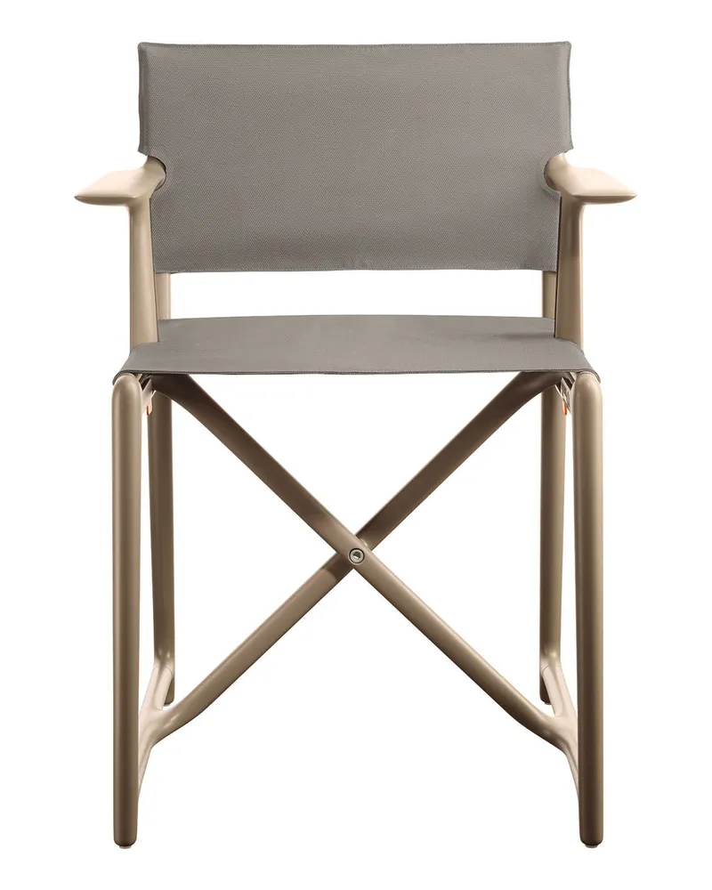 Magis Klappsessel Stanley - Grau - Glasfaserverstärktes Polypropylen - Designer Philippe Starck 