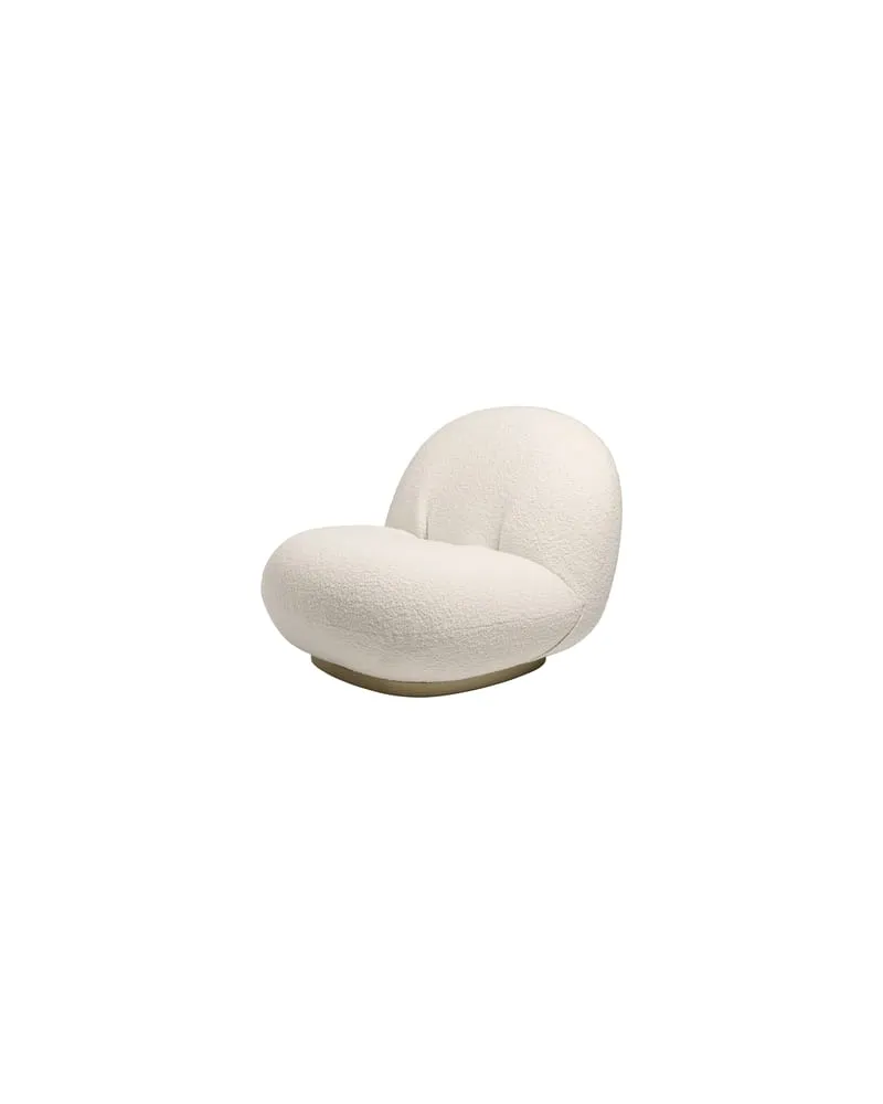 Gubi Gepolsterter Sessel Pacha - Weiß - Schlingenpol - Designer Pierre Paulin 