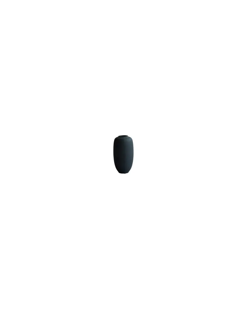101 Copenhagen Vase Sunao - Schwarz - emaillierte Keramik - Designer Tommy Hyldahl 