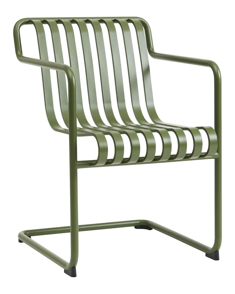 Hay Armlehnstuhl Palissade - Grau - thermolackierter Stahl - Designer Ronan & Erwan Bouroullec 
