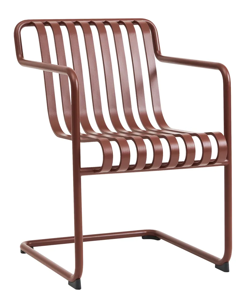 Hay Armlehnstuhl Palissade - Grau - thermolackierter Stahl - Designer Ronan & Erwan Bouroullec 