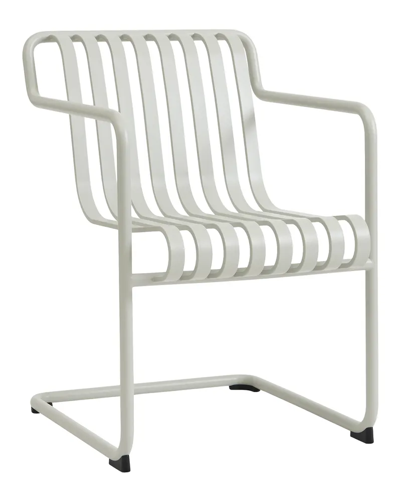 Hay Armlehnstuhl Palissade - Grau - thermolackierter Stahl - Designer Ronan & Erwan Bouroullec 