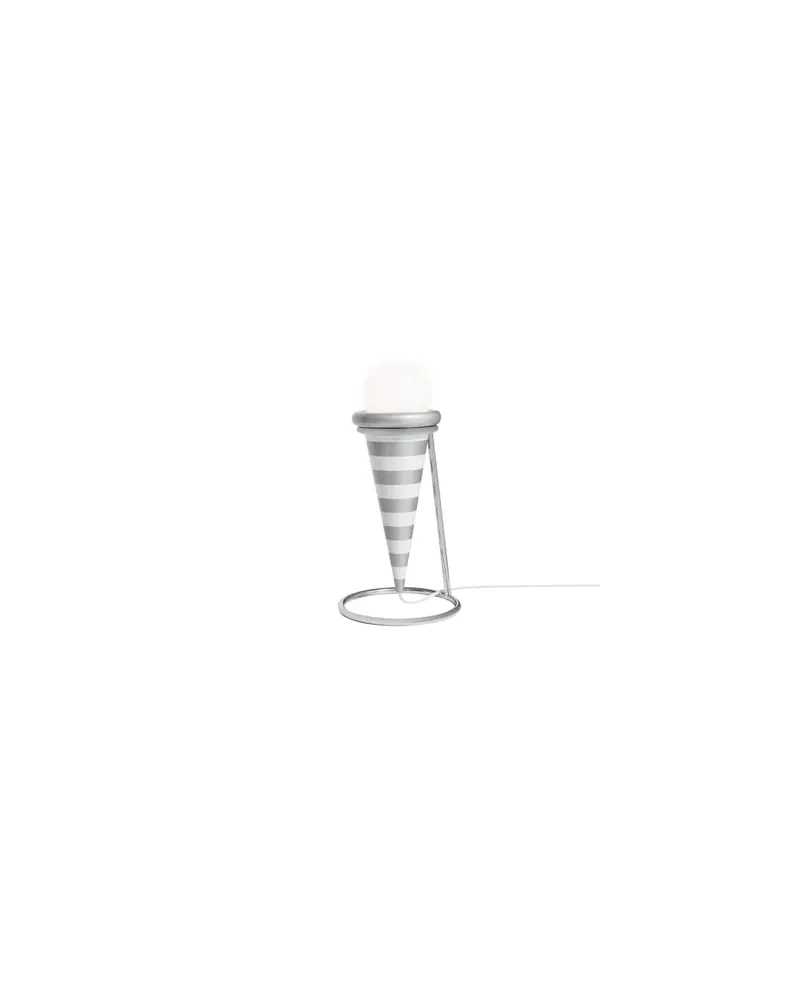 Memphis Milano Tischleuchte Night Tales - Silber - Aluminium - Designer Masanori Umeda 