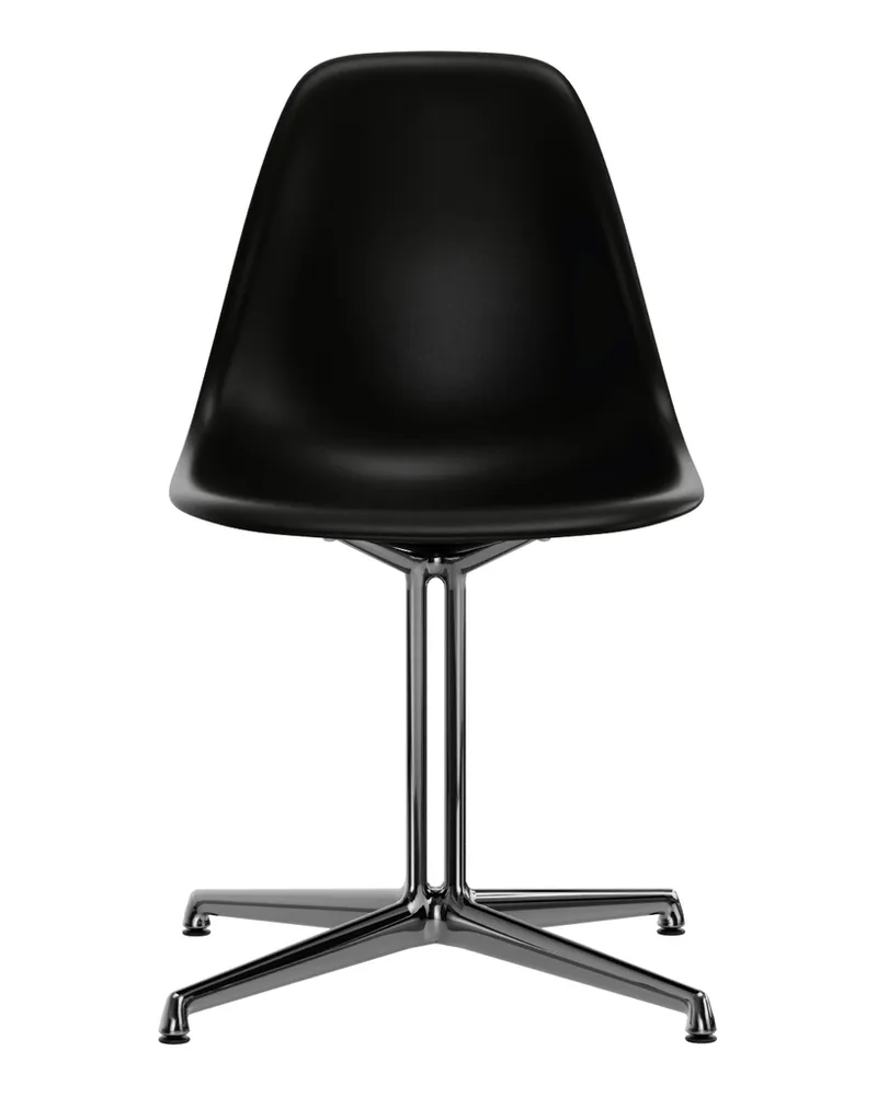 Vitra Stuhl Eames Plastic - Schwarz - Recyceltes Polypropylen (Post-Consumer) - Designer Charles & Ray Eames 
