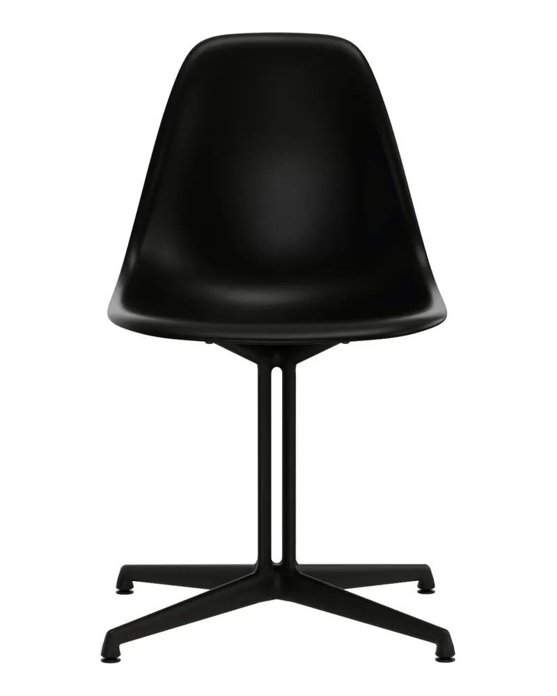 Vitra Stuhl Eames Plastic - Schwarz - Recyceltes Polypropylen (Post-Consumer) - Designer Charles & Ray Eames 
