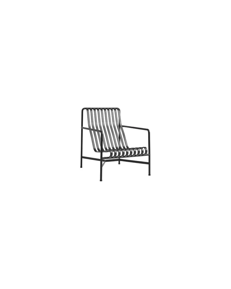 Hay Lounge Sessel Palissade - Schwarz - Epoxy-Farbe - Designer Ronan & Erwan Bouroullec 