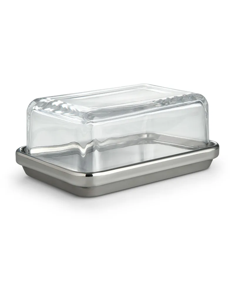 Alessi Butterdose Ettore Sottsass - Metall - polierter Stahl - Designer Ettore Sottsass 