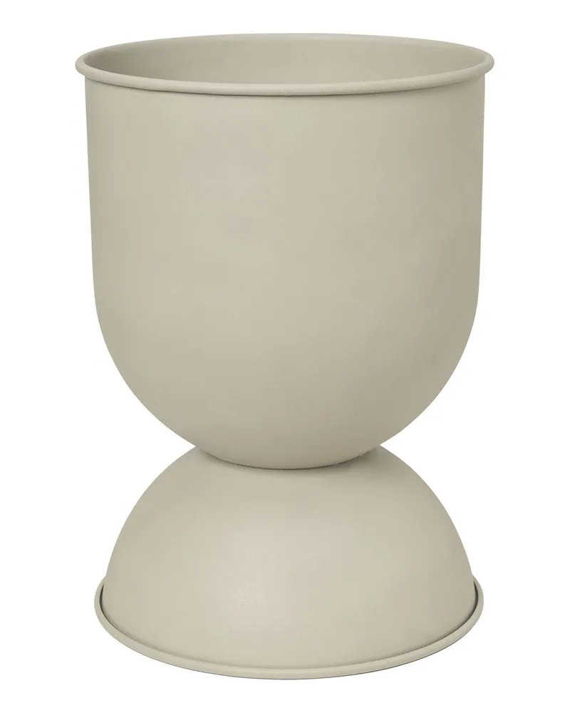 ferm LIVING Blumentopf Hourglass - Silber - Aluminium - Designer Trine Andersen 