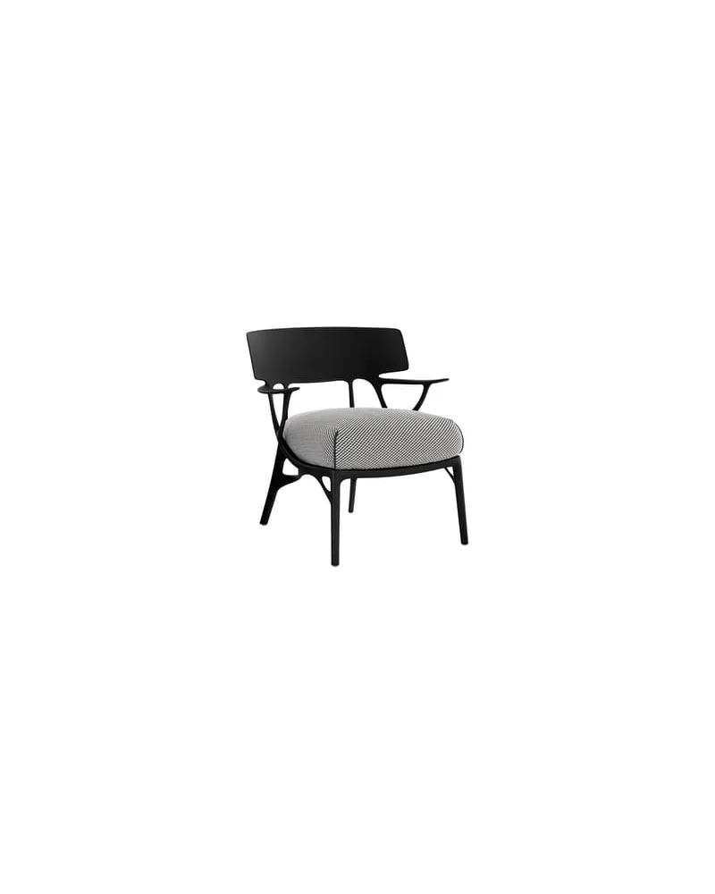 Kartell Gepolsterter Sessel A. I - Grau - Recyceltes thermoplast. Technopolymer - Designer Philippe Starck 