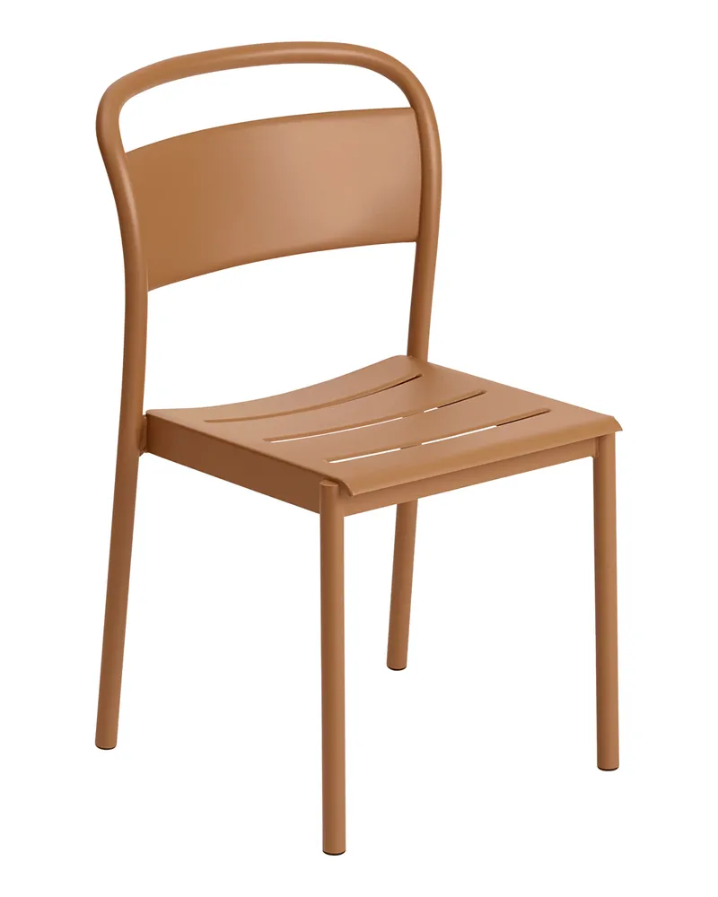 Muuto Stapelbarer Stuhl Linear - Beige - Verzinkter, pulverbeschichteter Stahl - Designer Thomas Bentzen 