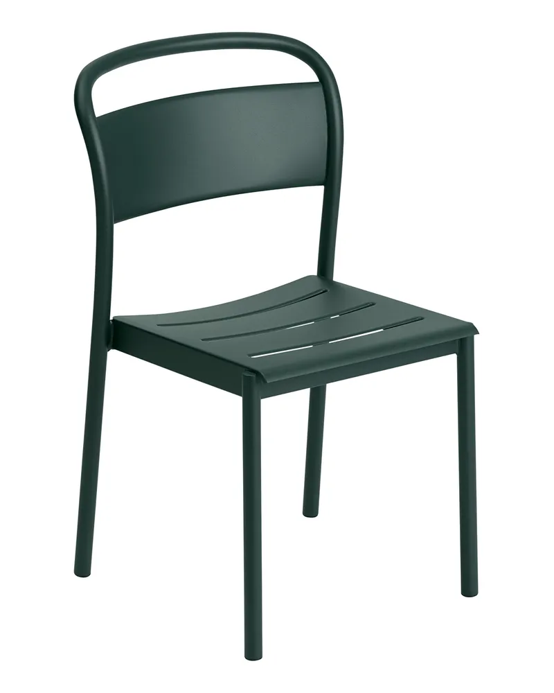 Muuto Stapelbarer Stuhl Linear - Beige - Verzinkter, pulverbeschichteter Stahl - Designer Thomas Bentzen 