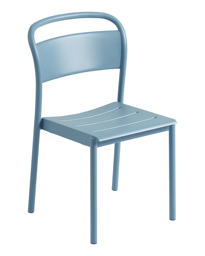 Muuto Stapelbarer Stuhl Linear - Beige - Verzinkter, pulverbeschichteter Stahl - Designer Thomas Bentzen 