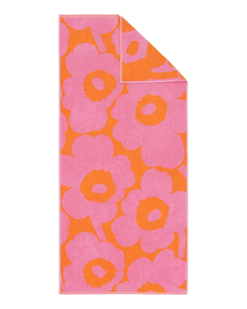 Marimekko Badetuch Unikko - Rot - Bio-Frottee-Baumwolle - Designer Maija Isola 