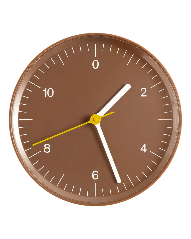 Hay Wanduhr Jasper Morrison - Braun - Recyceltes ABS - Designer Jasper Morrison 