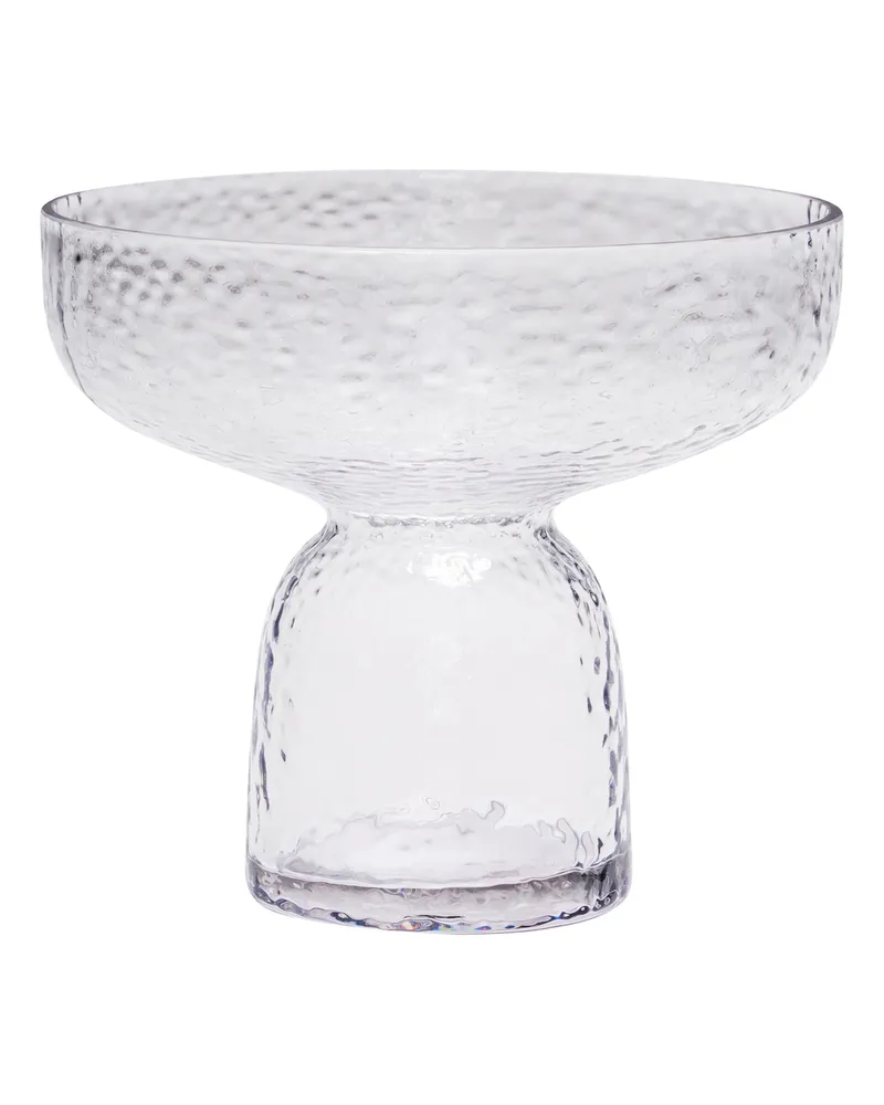 Hübsch Vase Aino - Transparent - mundgeblasenes Glas 