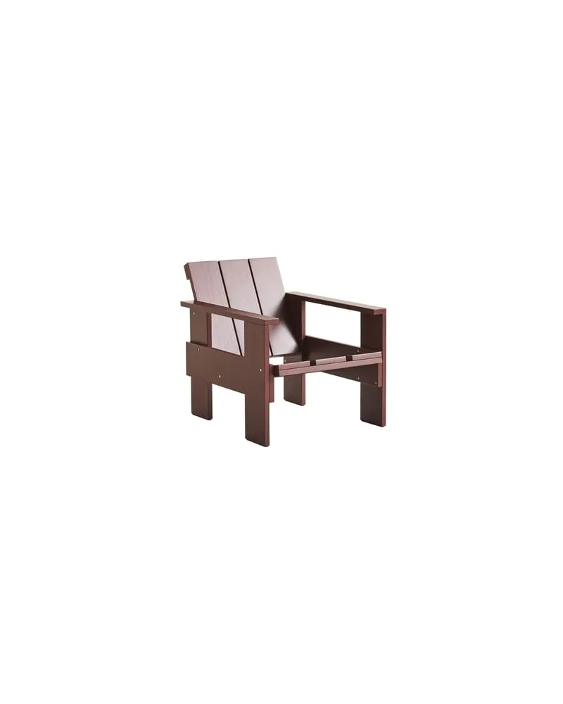 Hay Lounge-Sessel Crate - Rot - Kiefer, massiv - Designer Gerrit Rietveld 