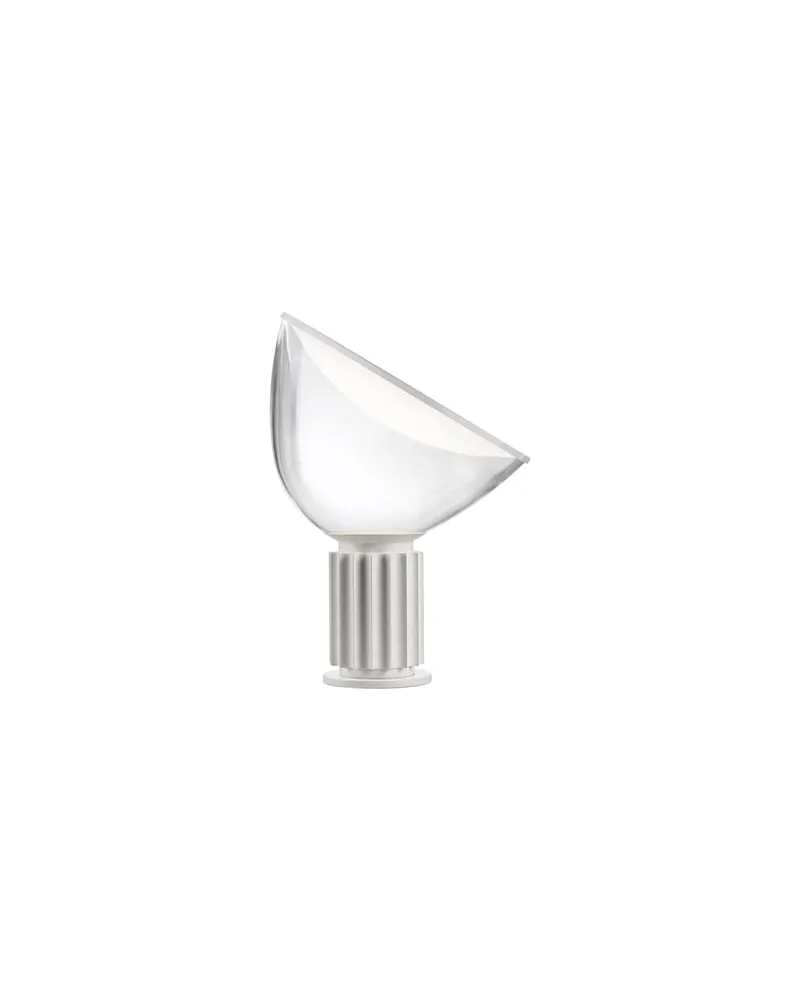 Flos Tischleuchte Taccia - Weiß - geblasenes Glas - Designer Pier Giacomo Castiglioni 