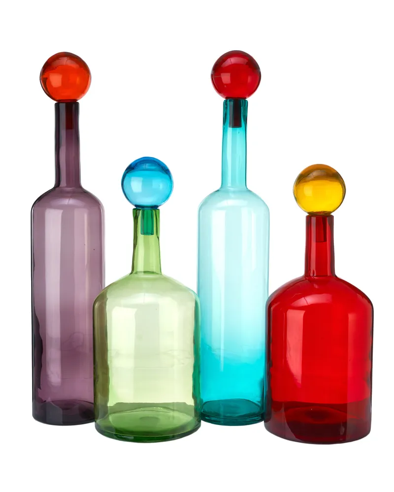 POLSPOTTEN Karaffe Bubbles - Braun - Glas - Designer Pols Potten Studio 