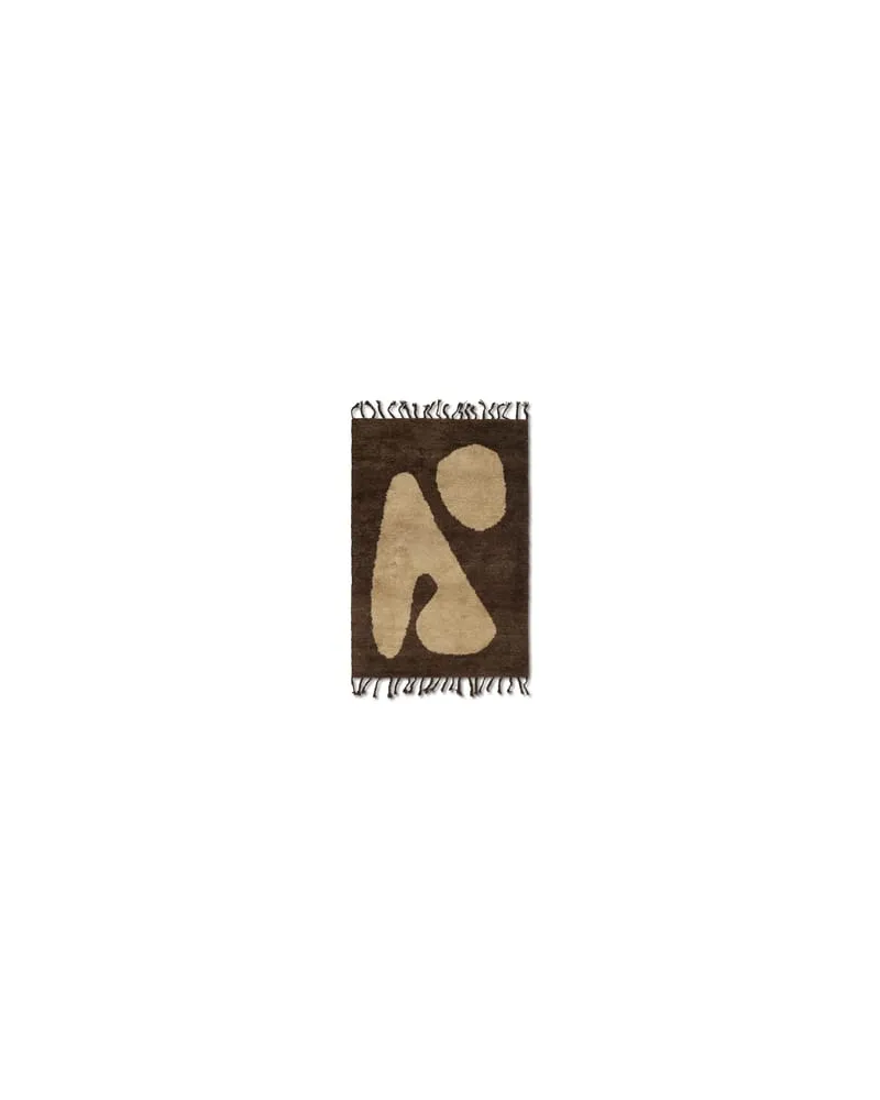 ferm LIVING Teppich Tapis - Braun - Wolle aus Neuseeland 