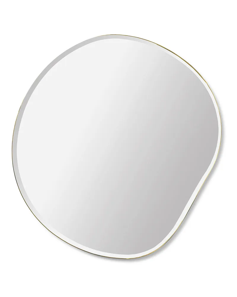 ferm LIVING Wandspiegel Pond - Metall - Zink verchromt 