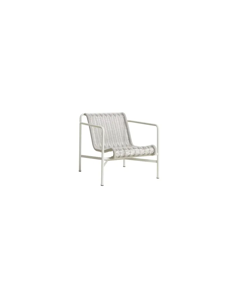 Hay Lounge Sessel Palissade Cord - Grau - Epoxid-lackierter Stahl - Designer Ronan & Erwan Bouroullec 