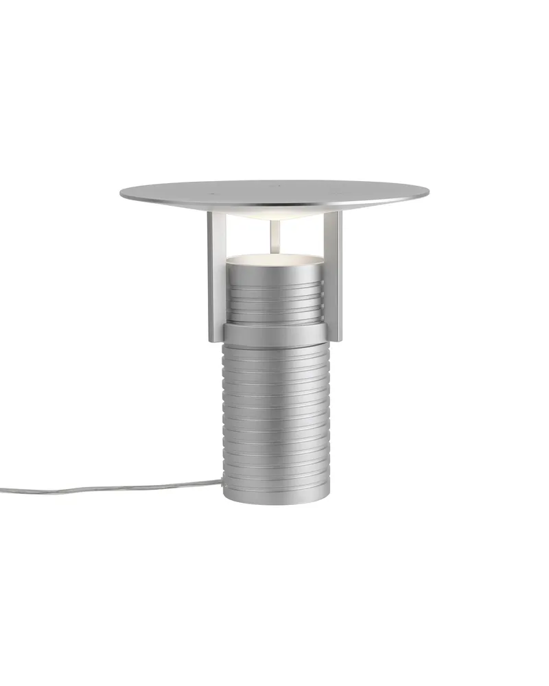 Muuto Tischleuchte Set - Silber - eloxiertes Aluminium - Designer Jamie Wolfond 
