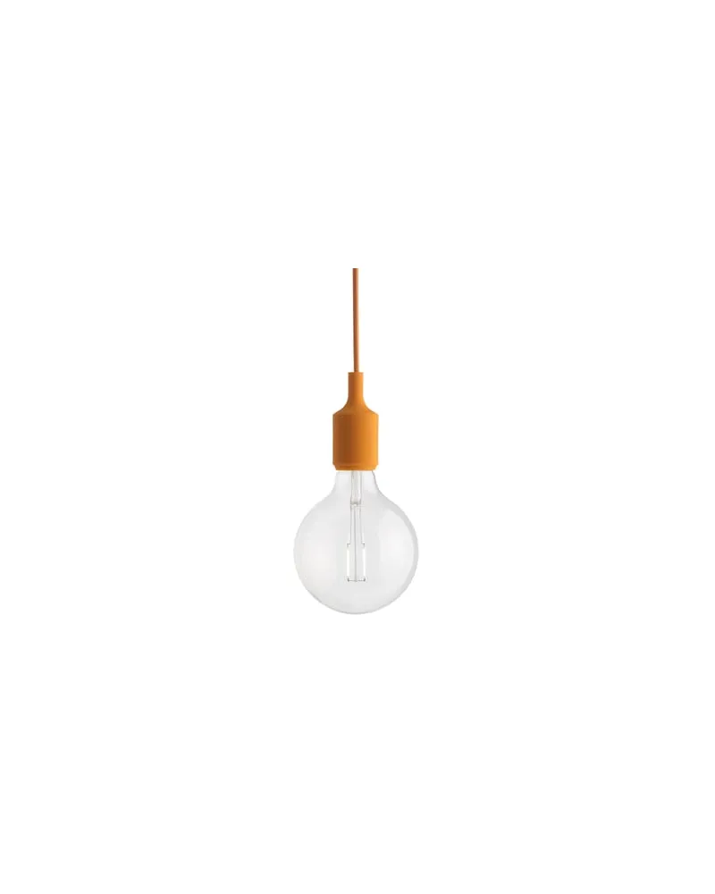 Muuto Pendelleuchte E27 - Orange - Silikon - Designer Mattias Stahlbom 