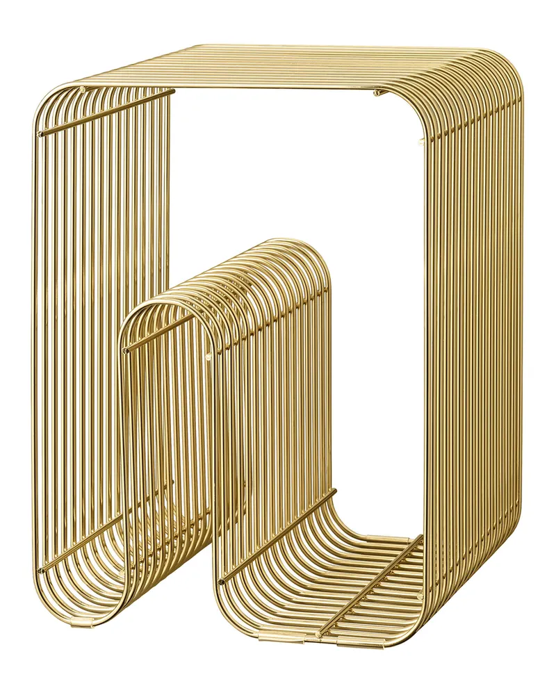 AYTM Hocker Curva - Beige - Stahl 