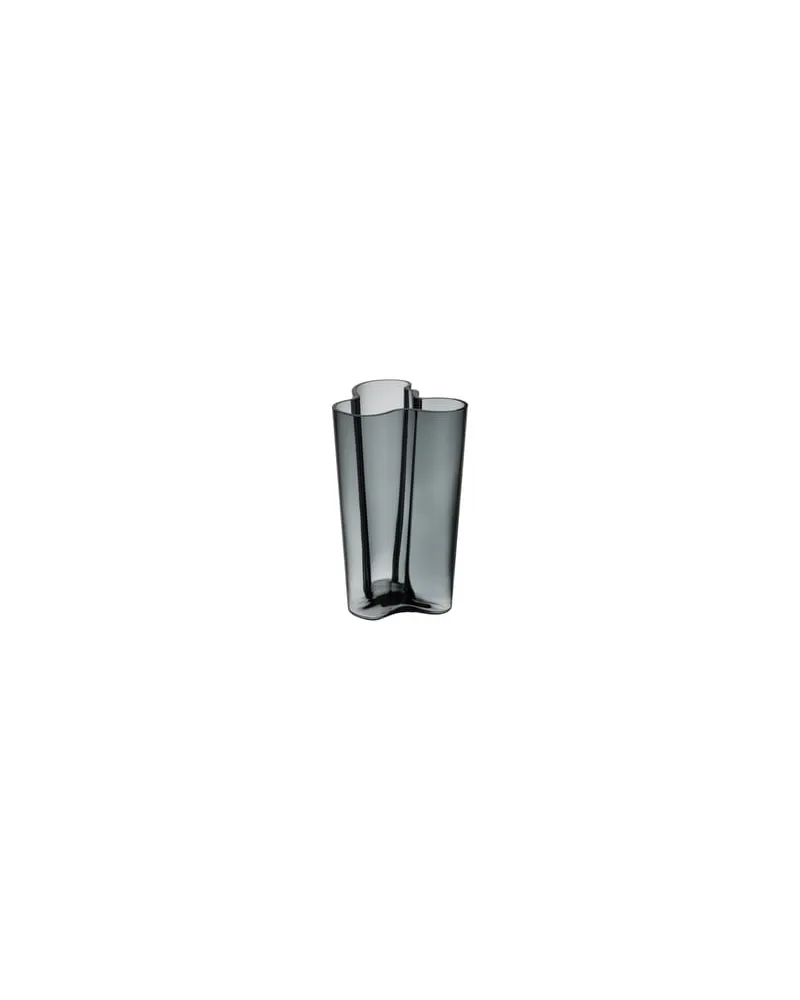iittala Vase Aalto - Grau - mundgeblasenes Glas - Designer Alvar Aalto 