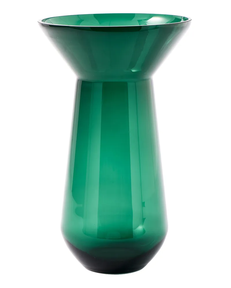 POLSPOTTEN Vase Neck - Grün - Glas 