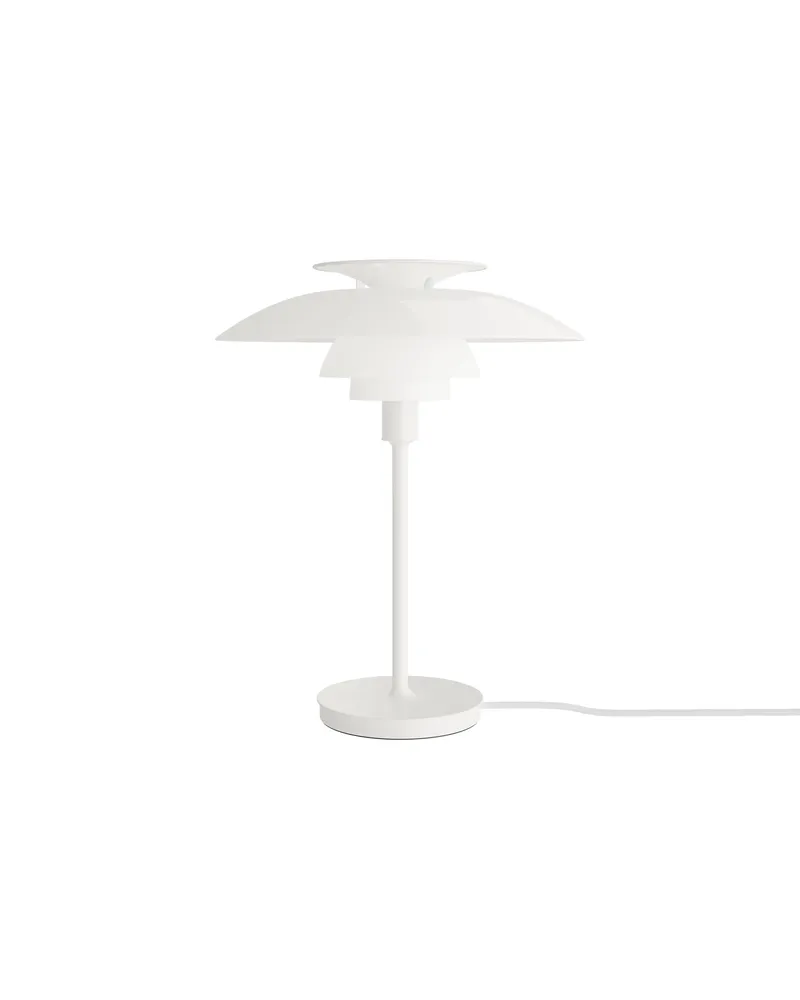 Louis Poulsen Tischleuchte PH - Weiß - Acrylglas (Opal) - Designer Poul Henningsen 