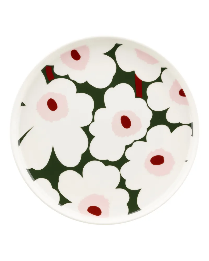 Marimekko Teller Unikko - Violett - Sandstein - Designer Maija Isola 