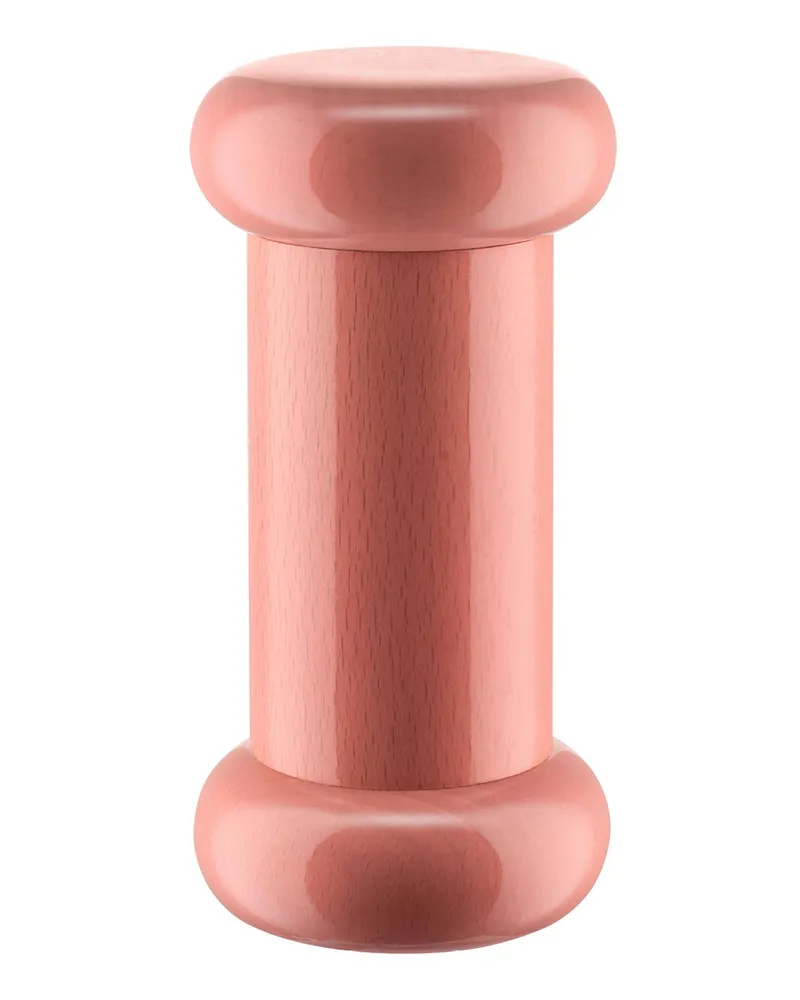 Alessi Salz- und Pfeffermühle Alessi 100 Values Collection - Rosa - FSC-zertifizierte gedrechselte Buche - Designer Ettore Sottsass 