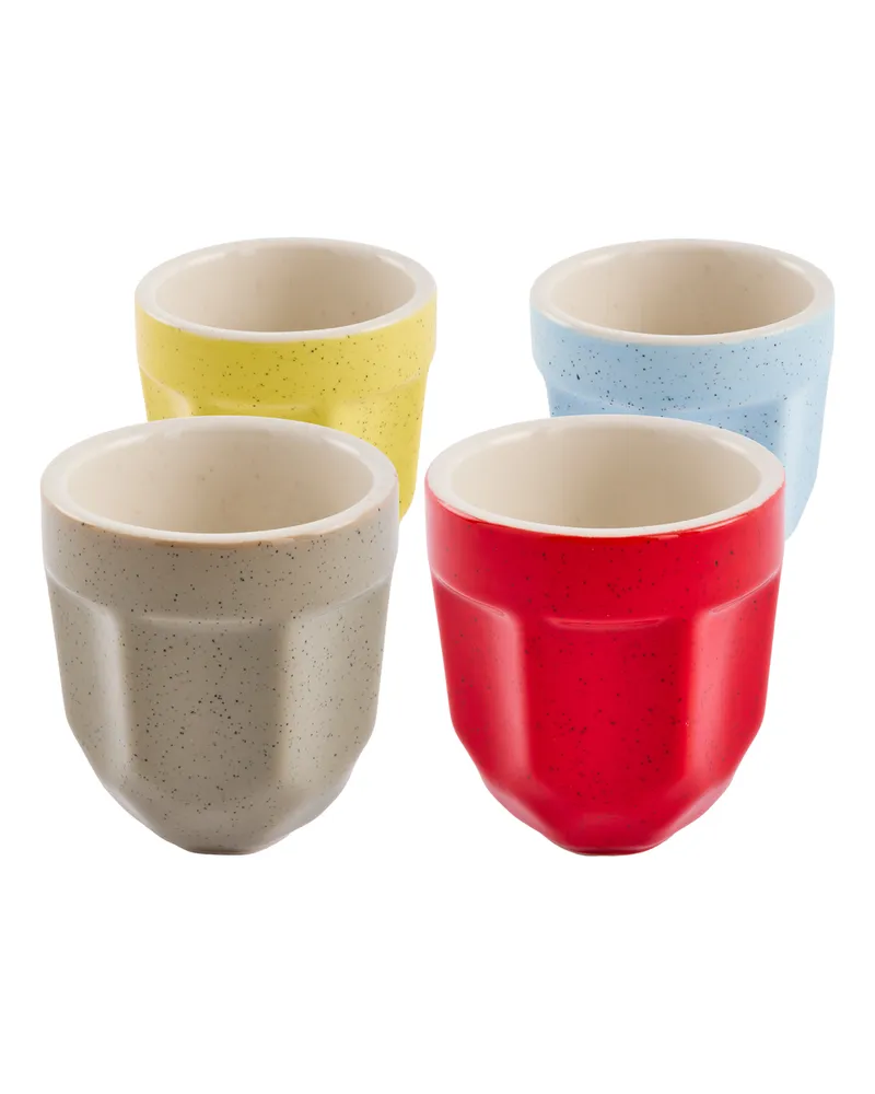 POLSPOTTEN Espressotasse Marzocco - Bunt - emaillierte Keramik - Designer Pols Potten Studio 