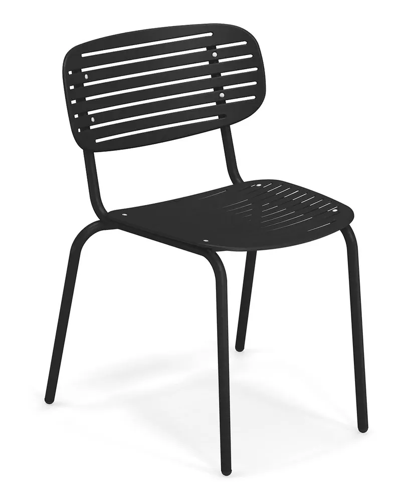 EMU Stapelbarer Stuhl Mom - Gelb - gefirnister Stahl - Designer Florent Coirier 