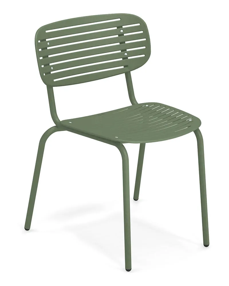 EMU Stapelbarer Stuhl Mom - Gelb - gefirnister Stahl - Designer Florent Coirier 