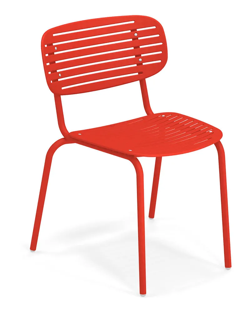 EMU Stapelbarer Stuhl Mom - Gelb - gefirnister Stahl - Designer Florent Coirier 