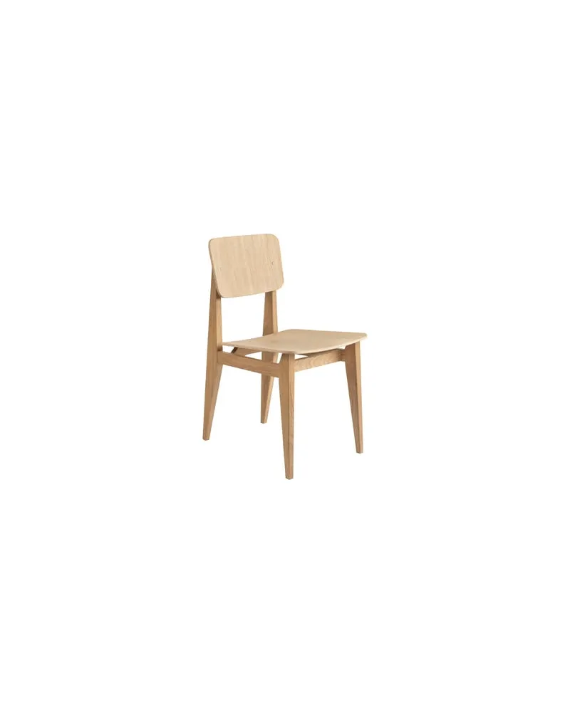 Gubi Stuhl Gascoin - Holz natur - Eichenholzfurnier - Designer Marcel Gascoin 