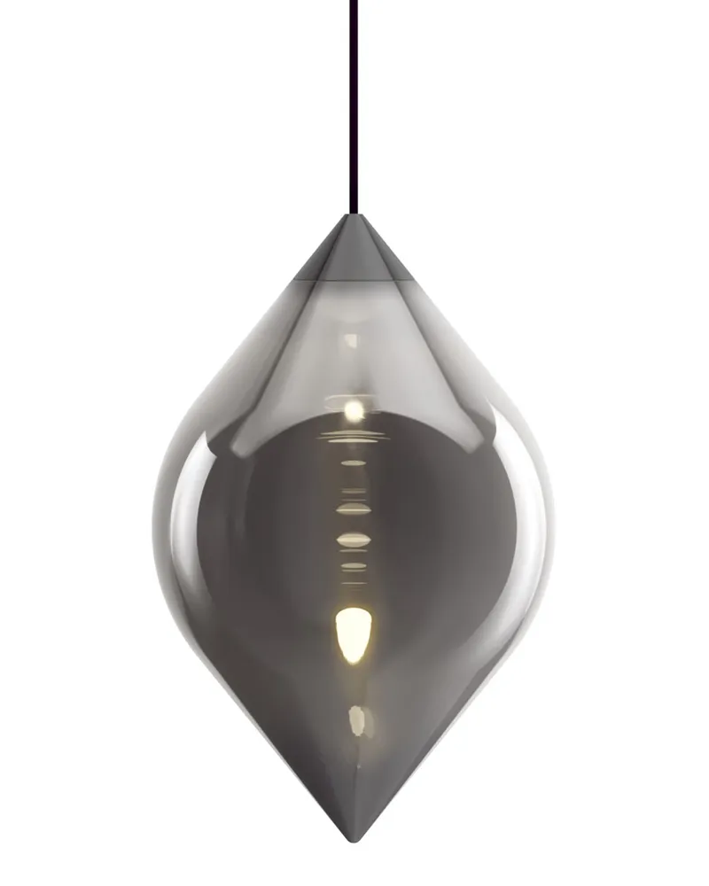 Tom Dixon Pendelleuchte Flare - Silber - Borosilikatglas - Designer Tom Dixon 