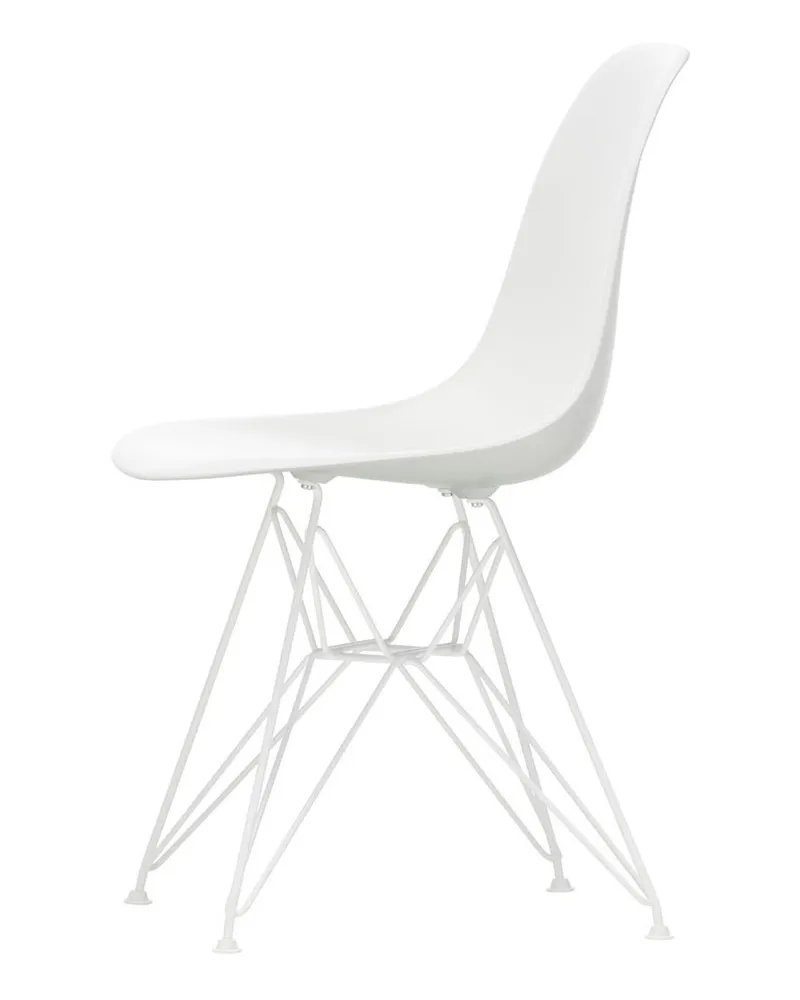 Vitra Stuhl Eames Plastic Side Chair - Weiß - Epoxid-lackierter Stahl - Designer Charles & Ray Eames 