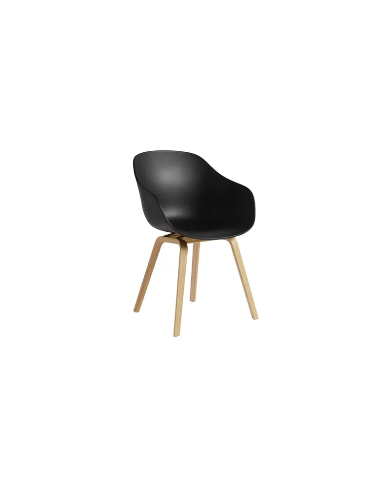 Hay Sessel About a chair - Schwarz - Recyceltes Polypropylen - Designer Hee Welling 