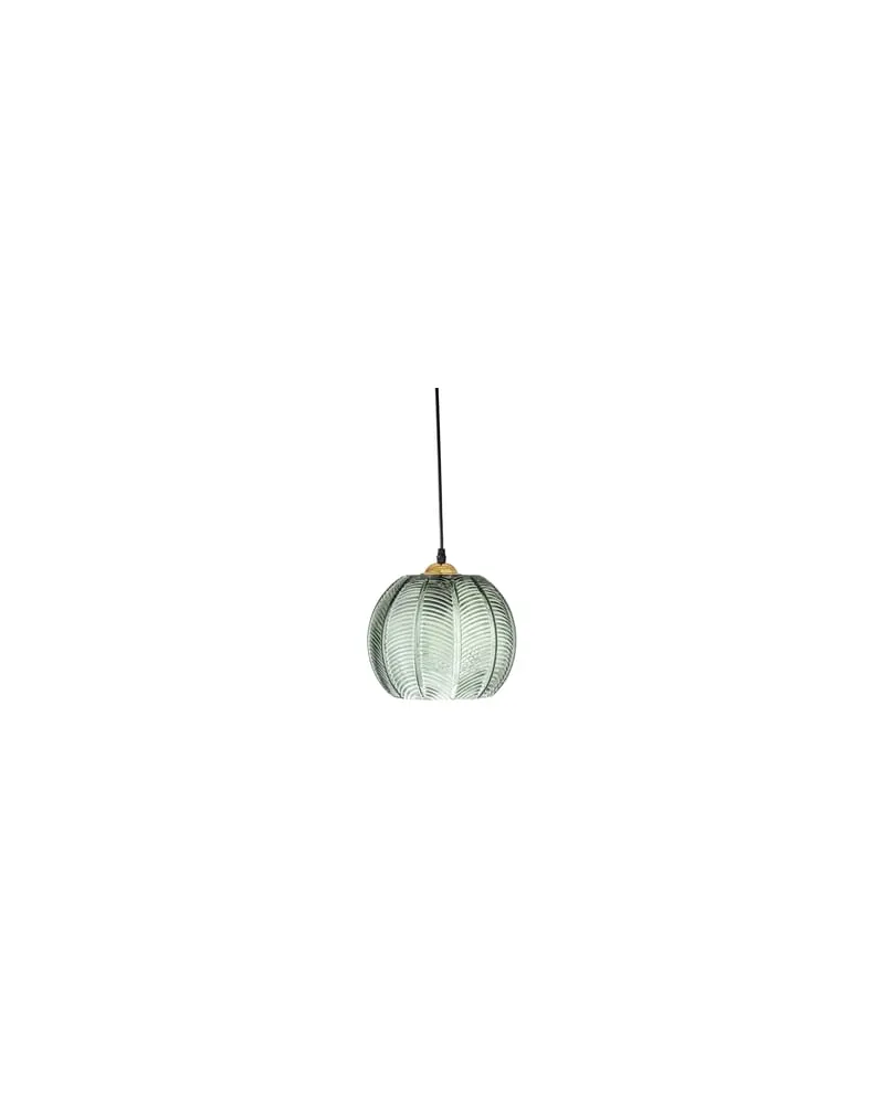 Bloomingville Pendelleuchte Suspension - Grün - Glas mit Erhebungen 