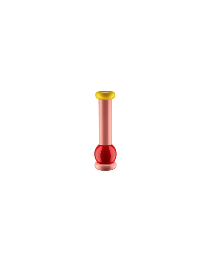 Alessi Salz- und Pfeffermühle Alessi 100 Values Collection - Rosa - FSC-zertifizierte gedrechselte Buche - Designer Ettore Sottsass 