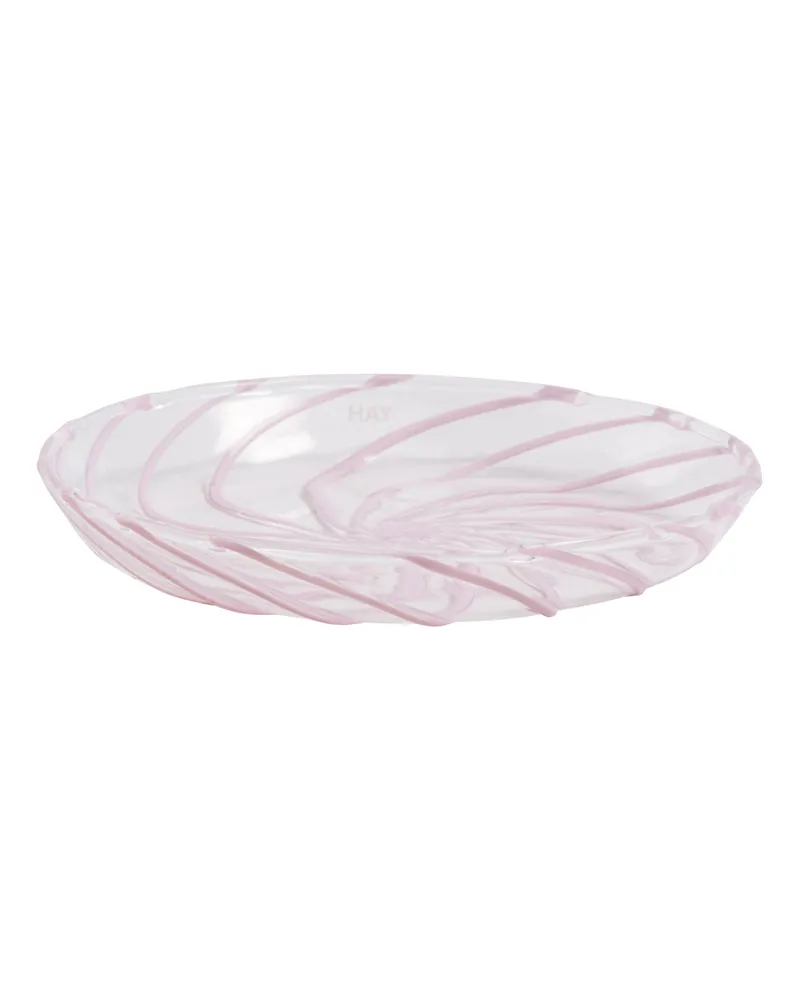 Hay Glasteller Spin - Transparent - Borosilikatglas 